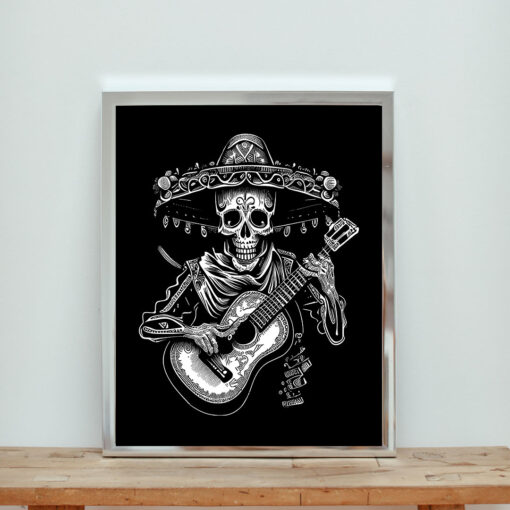 Dia De Los Muertos Day Of The Dead Aesthetic Wall Poster