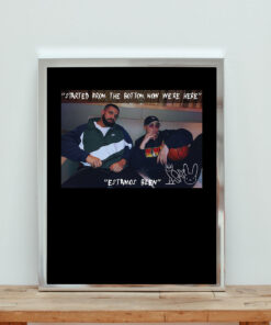 Drake X Bad Bunny Aesthetic Wall Poster