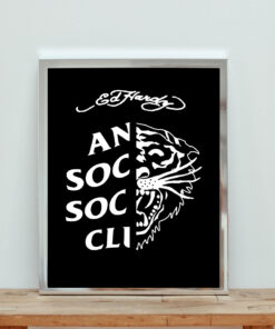 Ed Hardy Parody Anti Social Social Club Aesthetic Wall Poster