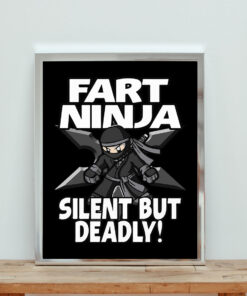 Fart Ninja Silent But Deadly Aesthetic Wall Poster