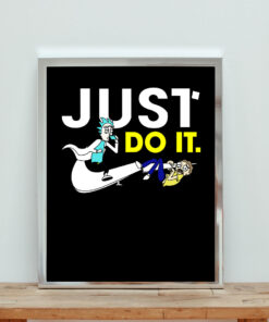 Funny Rick Just Do It Aesthetic Wall Poster