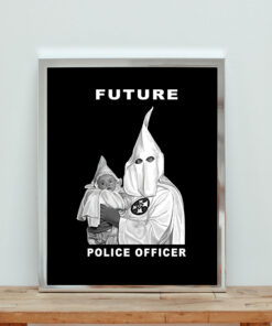 Future Police Officer Aesthetic Wall Poster