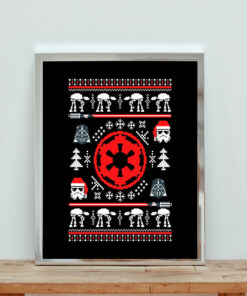 Galactic Space Christmas Aesthetic Wall Poster