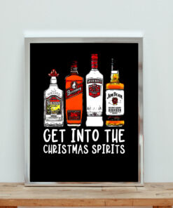 Get Into The Christmas Spirits Aesthetic Wall Poster