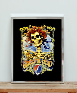 Grateful Dead Skull And Roses Big Bertha Aesthetic Wall Poster