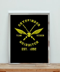 Harry Potter Gryffindor Quidditch Aesthetic Wall Poster