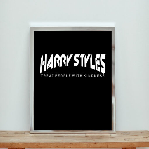 Harry Styles Treat People With Kindness Aesthetic Wall Poster