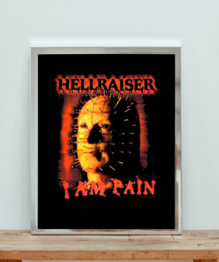 Hellraiser Face I Am Pain Aesthetic Wall Poster