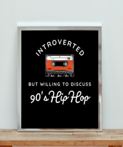 Introvert 90s Aesthetic Wall Poster