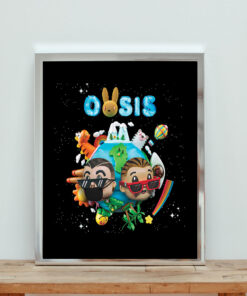 J Balvin Bad Bunny Oasis Aesthetic Wall Poster