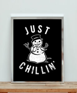 Just Chillin Aesthetic Wall Poster