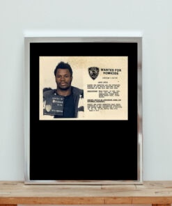 Larry Davis Wanted For Homicide Aesthetic Wall Poster