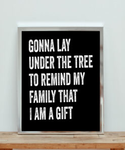 Lay Under The Tree Xmas Aesthetic Wall Poster