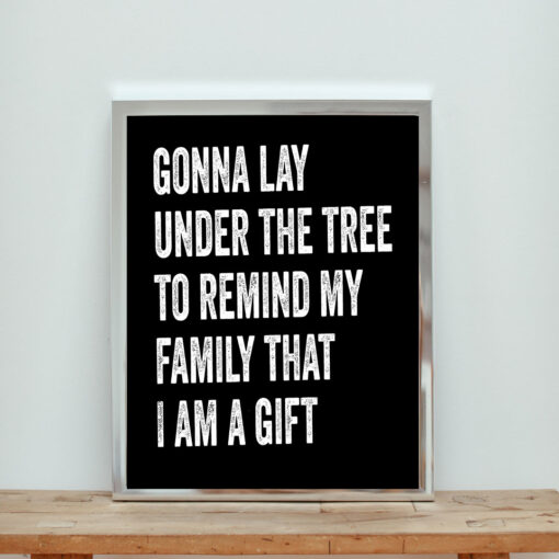 Lay Under The Tree Xmas Aesthetic Wall Poster