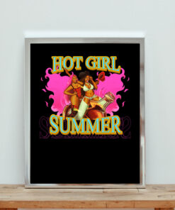 Megan Thee Stallion's Hot Girl Summer Aesthetic Wall Poster