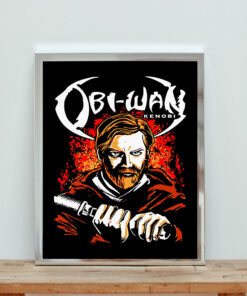 Metal Kenobi Obi Wan Parody Aesthetic Wall Poster