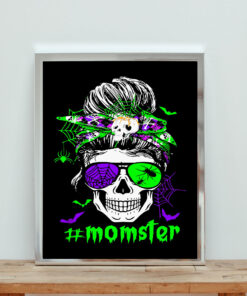 Momster Haloween Custom Aesthetic Wall Poster