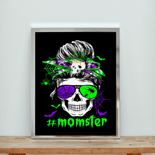 Momster Haloween Custom Aesthetic Wall Poster