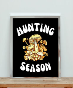 Mushroom Hunting Aesthetic Wall Poster