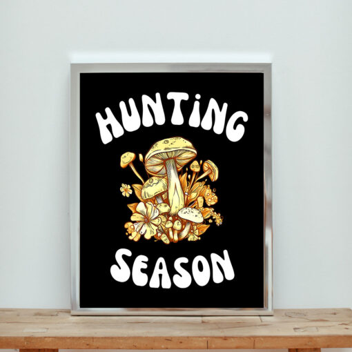 Mushroom Hunting Aesthetic Wall Poster