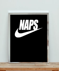 Naps Just Do It Parody Aesthetic Wall Poster