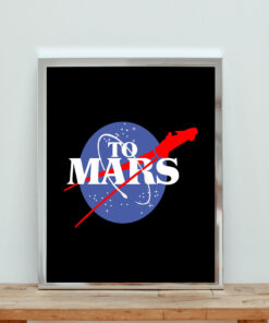 Nasa To Mars Space Aesthetic Wall Poster