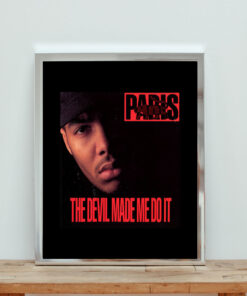 Paris The Devil Made Me Do It Aesthetic Wall Poster