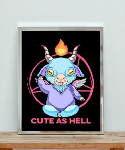 Pastel Goth Baby Baphomet Cute As Hell Aesthetic Wall Poster