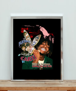 Playboi Carti Woke Up To Niggas Retro T Shirt Aesthetic Wall Poster