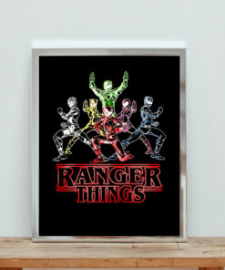 Power Ranger Things Aesthetic Wall Poster