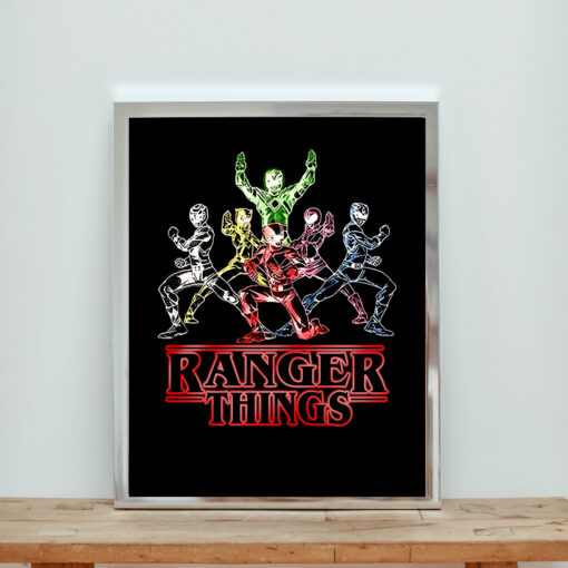 Power Ranger Things Aesthetic Wall Poster