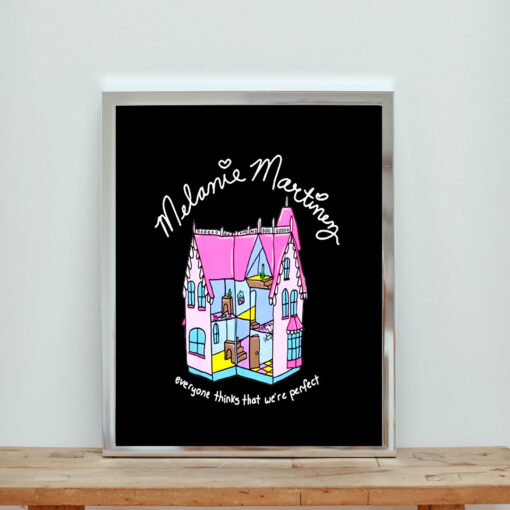 Pretty Dollhouse Melanie Martinez Black Aesthetic Wall Poster