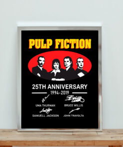 Pulp Fiction Anniversary 25 Aesthetic Wall Poster