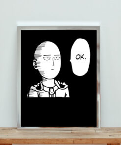 Punch Man Ok Aesthetic Wall Poster