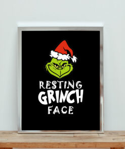 Resting Grinch Face Aesthetic Wall Poster