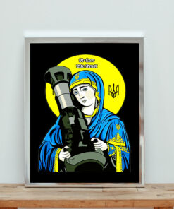 Saint Javelin Ukraine In Law We Trust Aesthetic Wall Poster