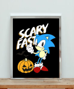 Scary Fast Halloween Boy Aesthetic Wall Poster