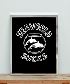 Seaworld Sucks Slogan Aesthetic Wall Poster