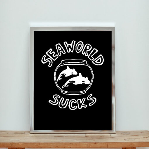 Seaworld Sucks Slogan Aesthetic Wall Poster