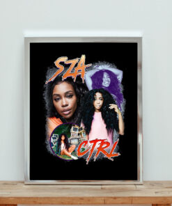 Sza Ctrl Rap Girl Aesthetic Wall Poster