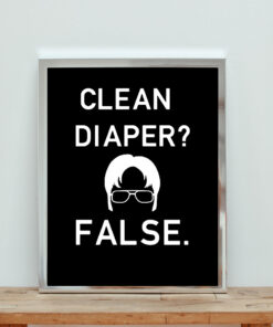 The Office Clean Diapper False Aesthetic Wall Poster