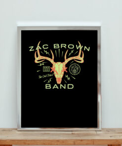 The Owl Tour Antler Zac Brown Band T Shirt Aesthetic Wall Poster