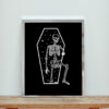 The Skeleton Coffin Aesthetic Wall Poster