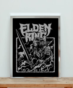 The Tarnished Elden Ring Heavy Metal Aesthetic Wall Poster