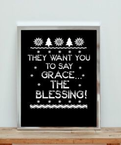 They Want You To Say Grace The Blessing Aesthetic Wall Poster