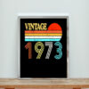 Vintage 1973 50th Birthday Aesthetic Wall Poster