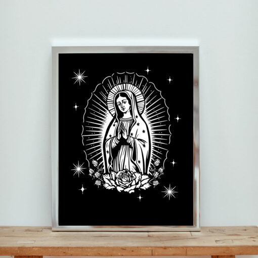 Virgen De Guadalupe Aesthetic Wall Poster