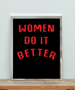 Women Do It Better Aesthetic Wall Poster